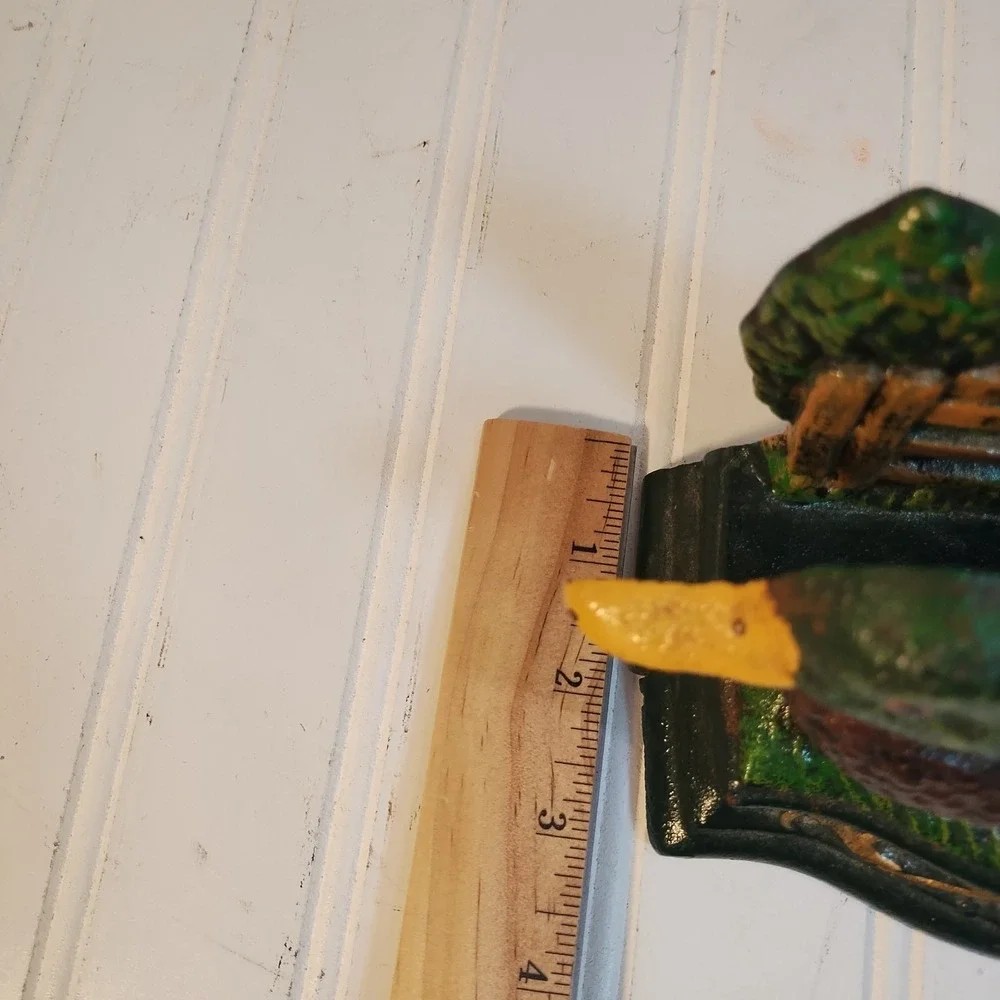 Vintage Wright Studios Cast Iron Mallard Duck Napkin & Letter Holder Home Decor